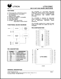 UT61256CJC-8 Datasheet