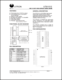 UT61512JC-15 Datasheet