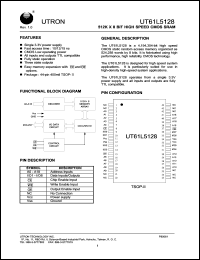 UT61L5128MC-12 Datasheet