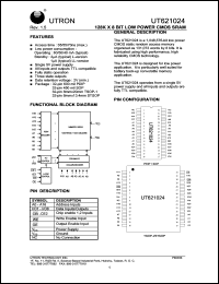 UT621024PC-70L Datasheet