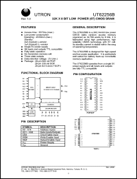 UT62256BPC-70L Datasheet