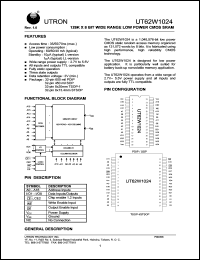 UT62W1024PC-55LL Datasheet