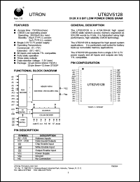 UT62V5128LC-100LE Datasheet
