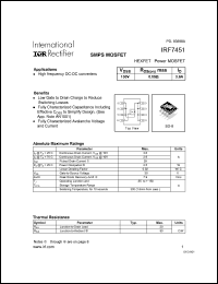 IRF7451 Datasheet