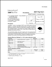 IRF7521D1 Datasheet