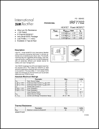 IRF7702 Datasheet