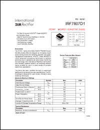 IRF7807D1 Datasheet