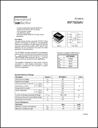 IRF7809AV Datasheet