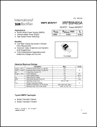 IRFB9N65A Datasheet