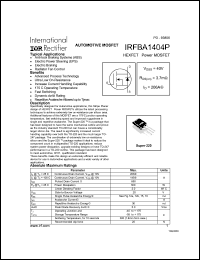 IRFBA1404P Datasheet