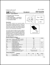 IRFI540N Datasheet