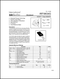 IRFI9634G Datasheet