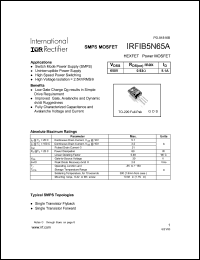 IRFIB5N65A Datasheet