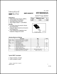 IRFIB6N60A Datasheet