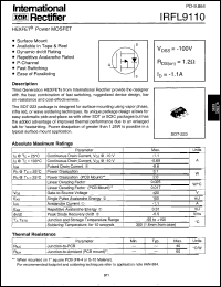 IRFL9110 Datasheet