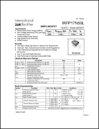 IRFP17N50L Datasheet