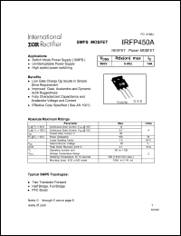 IRFP450A Datasheet