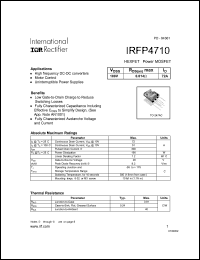 IRFP4710 Datasheet