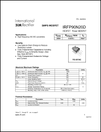 IRFP90N20D Datasheet
