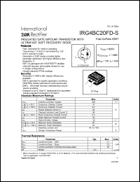 IRG4BC20FD-S Datasheet
