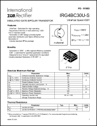IRG4BC30U-S Datasheet