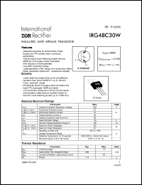 IRG4BC30W Datasheet