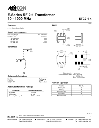 ETC2-1-4TR Datasheet