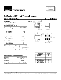 ETC4-1-75 Datasheet