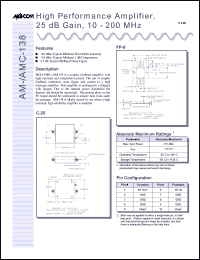 AM-138PIN Datasheet