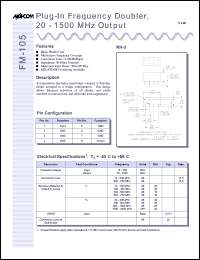 FM-105PIN Datasheet