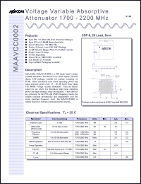 MAAVCC0002-TB Datasheet
