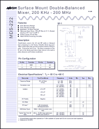 MDS-222PIN Datasheet