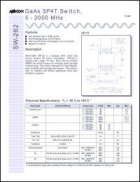 SW-262PIN Datasheet
