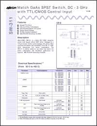 SW-311PIN Datasheet