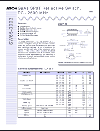 SW65-0003-TB Datasheet