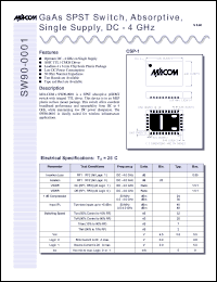 SW90-0001-TB Datasheet
