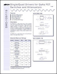 SWD-119TR Datasheet