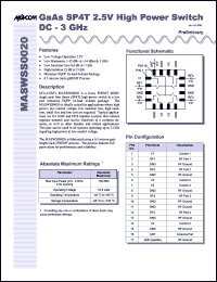 MASWSS0020TR Datasheet