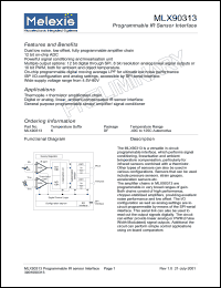 MLX90313K Datasheet