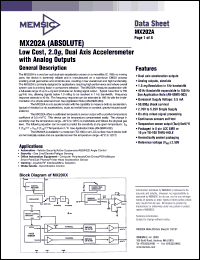 MX202AL Datasheet