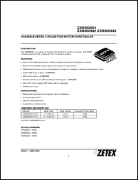 ZXBM2003TC Datasheet