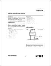 ZXCT1010E5 Datasheet