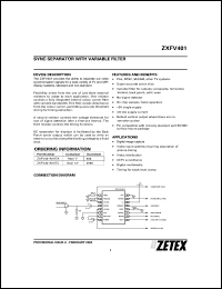 ZXFV401N16TA Datasheet