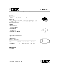 ZXM64P02XTC Datasheet