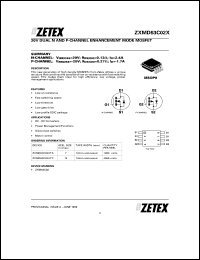 ZXMD63C02XTA Datasheet