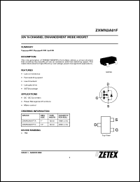 ZXMN3A01FTA Datasheet
