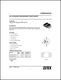 ZXMN3A02X8TA Datasheet