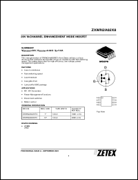 ZXMN2A02X8TC Datasheet