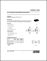 ZXMN6A11DN8TA Datasheet