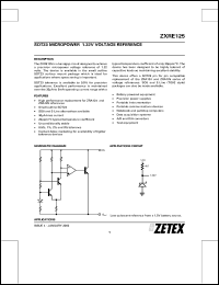 ZXRE125CF Datasheet